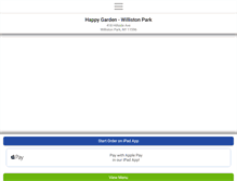 Tablet Screenshot of happygardenwillistonpark.com